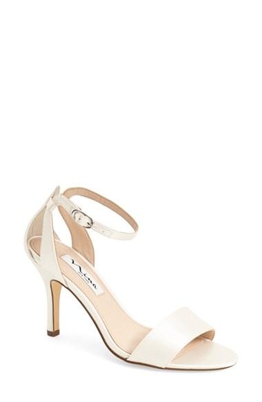 Women's Nina 'venetia' Ankle Strap Sandal M - Ivory