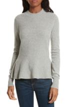 Women's Veronica Beard Raleigh Cashmere Peplum Sweater - Grey