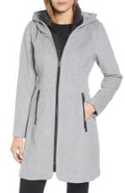 Women's Kenneth Cole New York Hooded Twill Coat - Grey