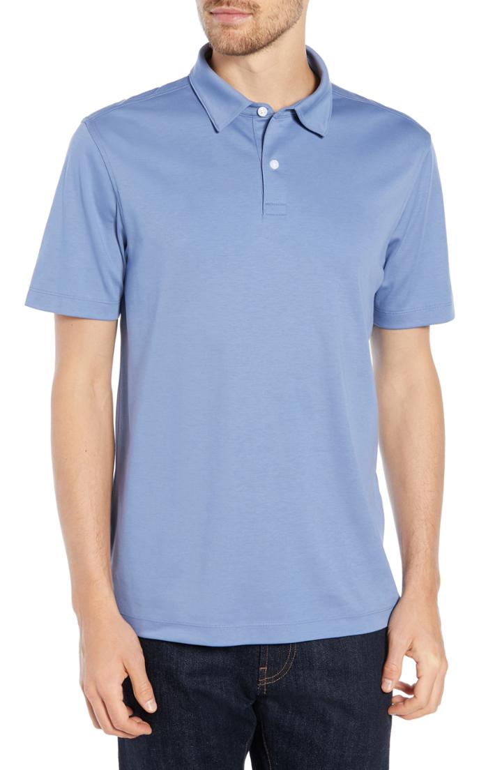 Men's Nordstrom Men's Shop Tech-smart Polo - Blue