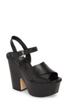 Women's Michael Michael Kors Divia Demi Wedge Sandal M - Black