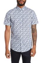 Men's Calibrate Slim Fit Print Sport Shirt