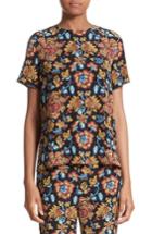 Women's Etro Floral Print Silk Top