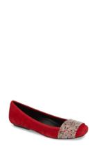 Women's Vaneli Nabila Embellished Ballet Flat .5 M - Red