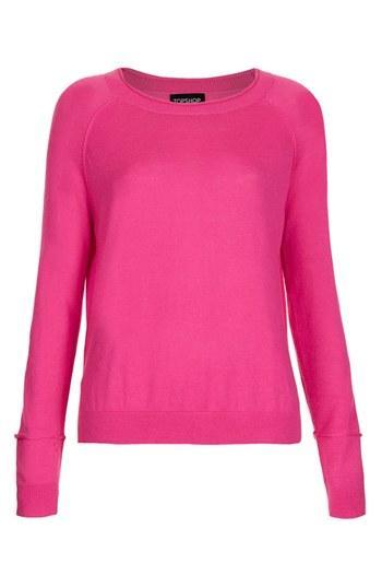 Topshop Raglan Sleeve Knit Sweater