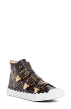 Women's Chloe Kyle Stud Buckle High Top Sneaker Us / 36eu - Black