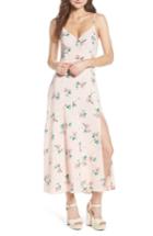 Women's Lush V-neck Midi Dress - Pink