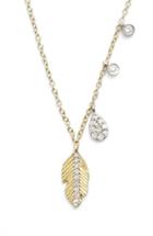 Women's Meirat Leaf Pendant Necklace