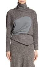 Women's Atlein Galaxy Tweed Turtleneck Top Us / 34 Fr - Grey
