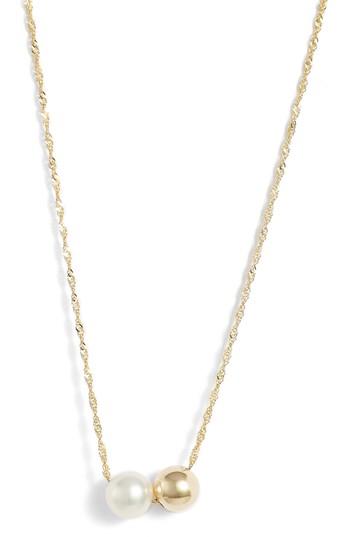 Women's Poppy Finch Duo Pearl Pendant Necklace