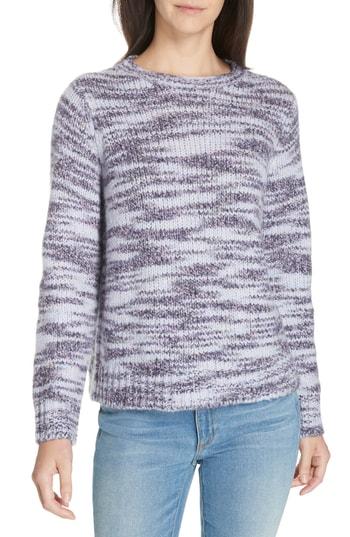 Women's Eileen Fisher Merino Wool & Silk Sweater, Size - Blue