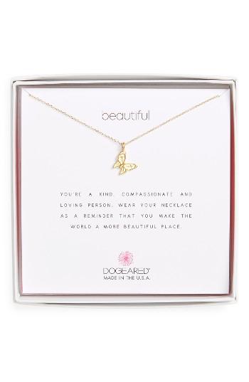 Women's Dogeared Butterfly Pendant Necklace