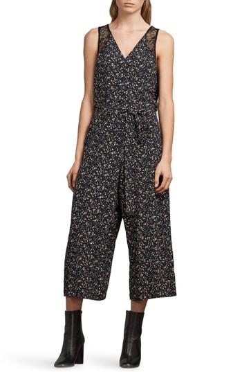 Women's Allsaints Cate Pepper Crop Jumpsuit - Black