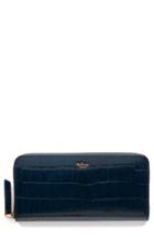 Women's Mulberry Zip Around Leather Wallet - Blue