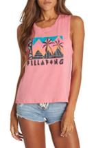 Women's Billabong Find Your Tribe Graphic Muscle Tee - Pink