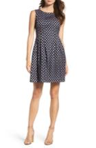 Women's Vince Camuto Eyelet Fit & Flare Dress