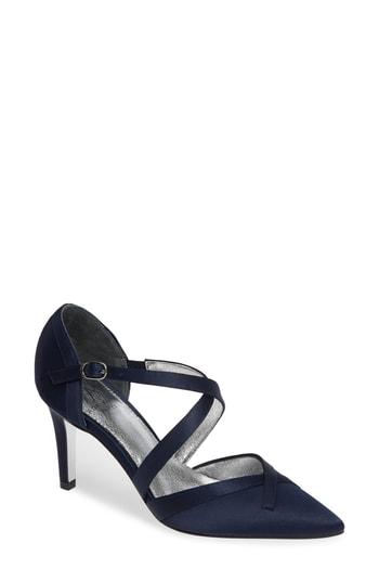 Women's Adrianna Papell Hepburn Strappy Pump .5 M - Blue