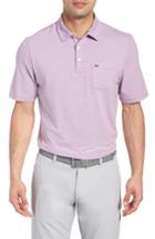 Men's Vineyard Vines Edgartown Stripe Stretch Polo, Size - Red