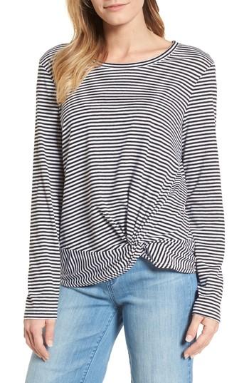 Women's Caslon Long Sleeve Front Knot Tee