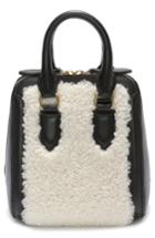 Alexander Mcqueen Small Heroine Genuine Shearling & Calfskin Satchel -