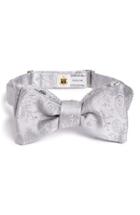Men's Robert Talbott Paisley Silk Bow Tie, Size - Metallic