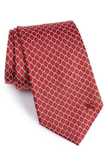 Men's Burberry Clinton Silk Tie, Size - Red