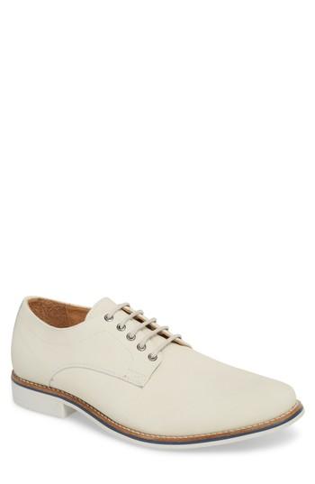 Men's 1901 Aaron Plain Toe Derby M - White