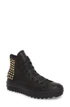 Women's Converse Chuck Taylor All Star Lift Ripple Studded High Top Sneaker M - Black