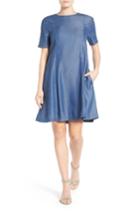 Women's Caslon A-line Denim Dress - Blue
