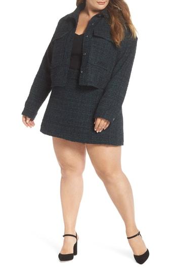 Women's Leith Tweed Crop Jacket - Grey