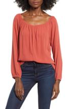 Women's Row A Scoop Neck Top - Brown