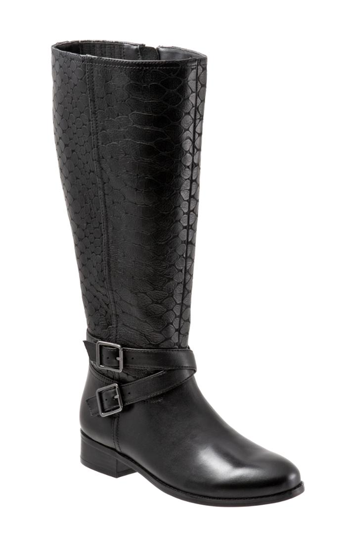 Women's Trotters Liberty Knee High Boot .5 N - Black