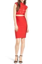 Women's Sentimental Ny Cagebird Two-piece Body-con Dress - Red