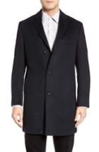 Men's Cardinal Of Canada St. Paul Wool & Cashmere Topcoat R - Blue