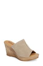 Women's Bella Vita Wedge Slide Sandal N - Beige