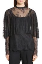 Women's Robert Rodriguez Lace Popover Top - Black