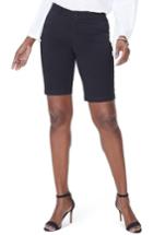 Women's Nydj Stretch Twill Bermuda Shorts - Black