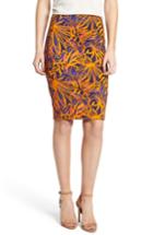 Women's Sentimental Ny Ponte Pencil Skirt - Orange