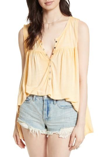 Women's Free People Hudson Tank - Yellow
