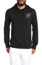 Men's Reigning Champ Shield Logo Hooded Pullover - Black