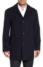 Men's Cole Haan Italian Wool Blend Overcoat - Blue