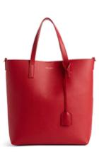 Saint Laurent Toy Shopping Leather Tote - Red