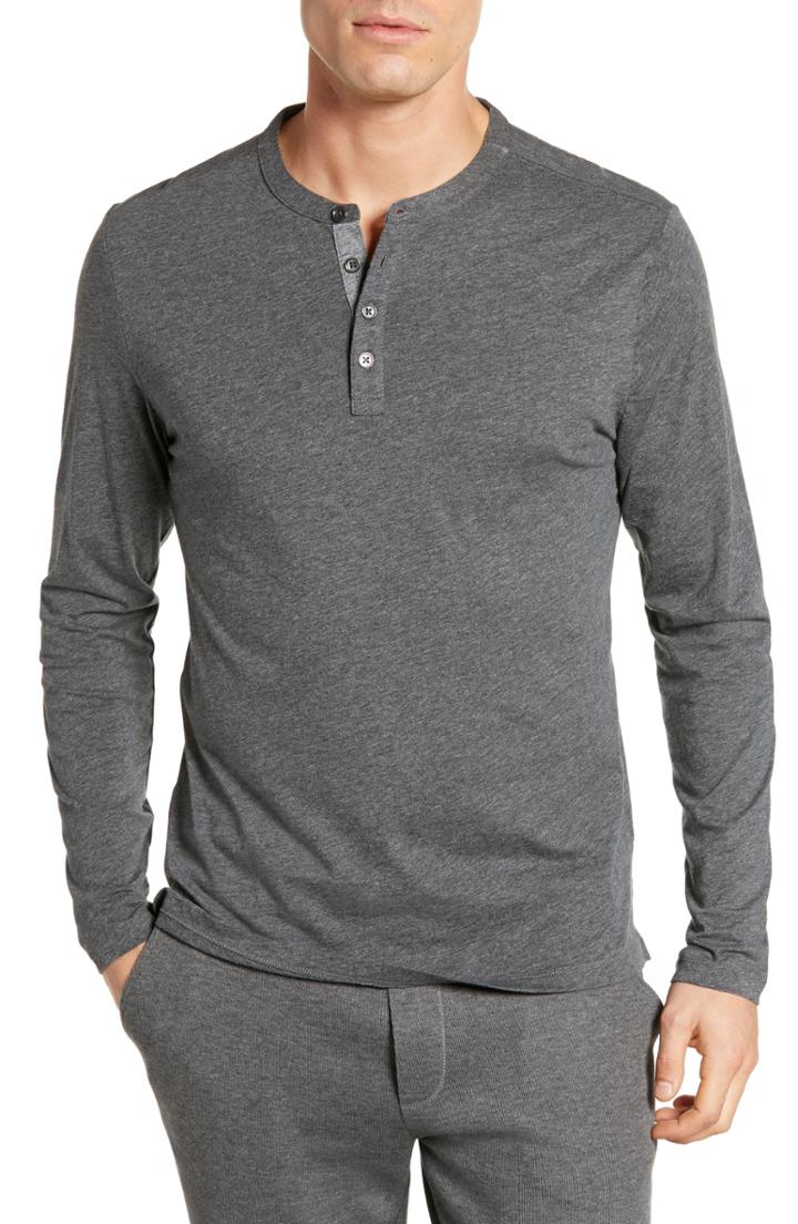 Men's Robert Barakett Flynn Long Sleeve Henley