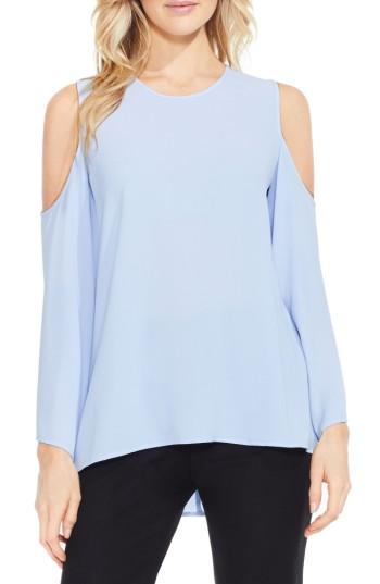 Women's Vince Camuto Bell Sleeve Cold Shoulder Blouse - Blue