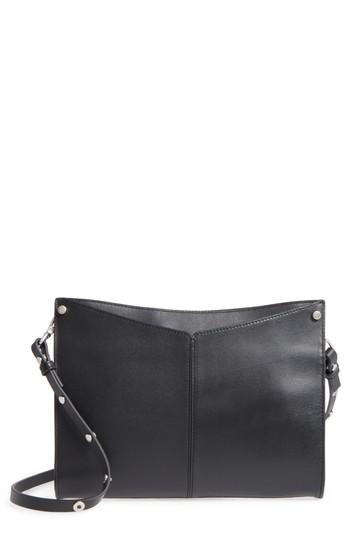 Treasure & Bond Harrison Leather Crossbody Bag - Black