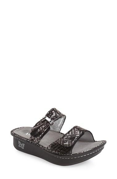 Women's Alegria 'karmen' Sandal -9.5us / 39eu - Metallic