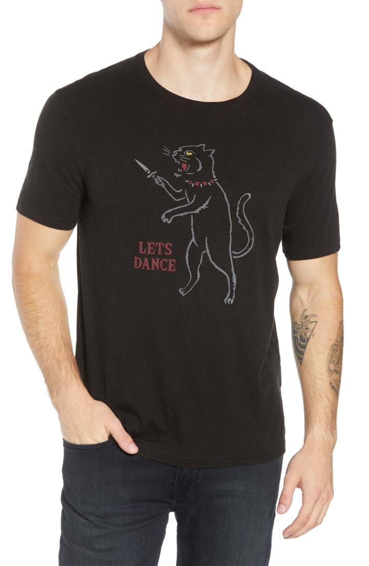 Men's John Varvatos Star Usa Let's Dance Graphic T-shirt, Size - Black