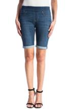 Women's Liverpool Sienna Pull-on Denim Bermuda Shorts - Blue