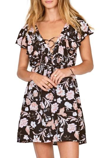 Women's Amuse Society Play Nice Lace-up Dress - Black