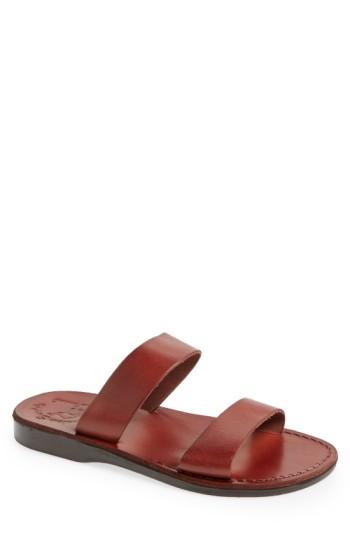 Men's Jerusalem Sandals 'aviv' Leather Sandal -12.5us / 45eu - Brown